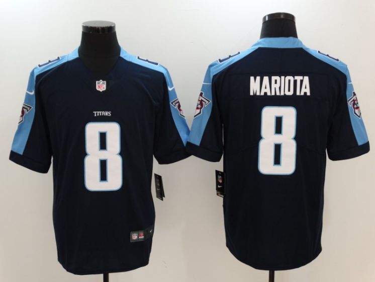 Men Tennessee Titans #8 Mariota Black Nike Vapor Untouchable Limited NFL Jerseys->->NFL Jersey